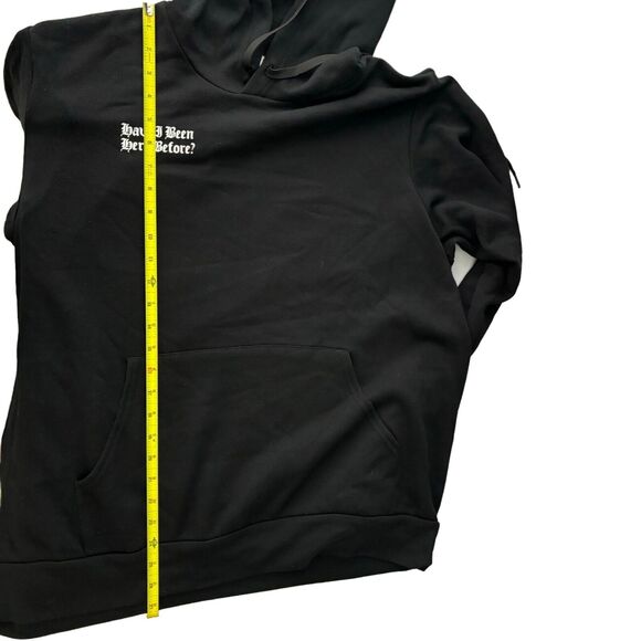 The Liz XX Deja Vu Hoodie XL Black Graphic Print Womens Long Sleeve Pullover - Picture 6 of 7